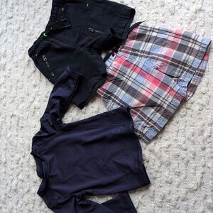 Cat & Jack Janie & Jack Dark Blue Swim Rashguard Set 18M 24M Beach Summer Bundle